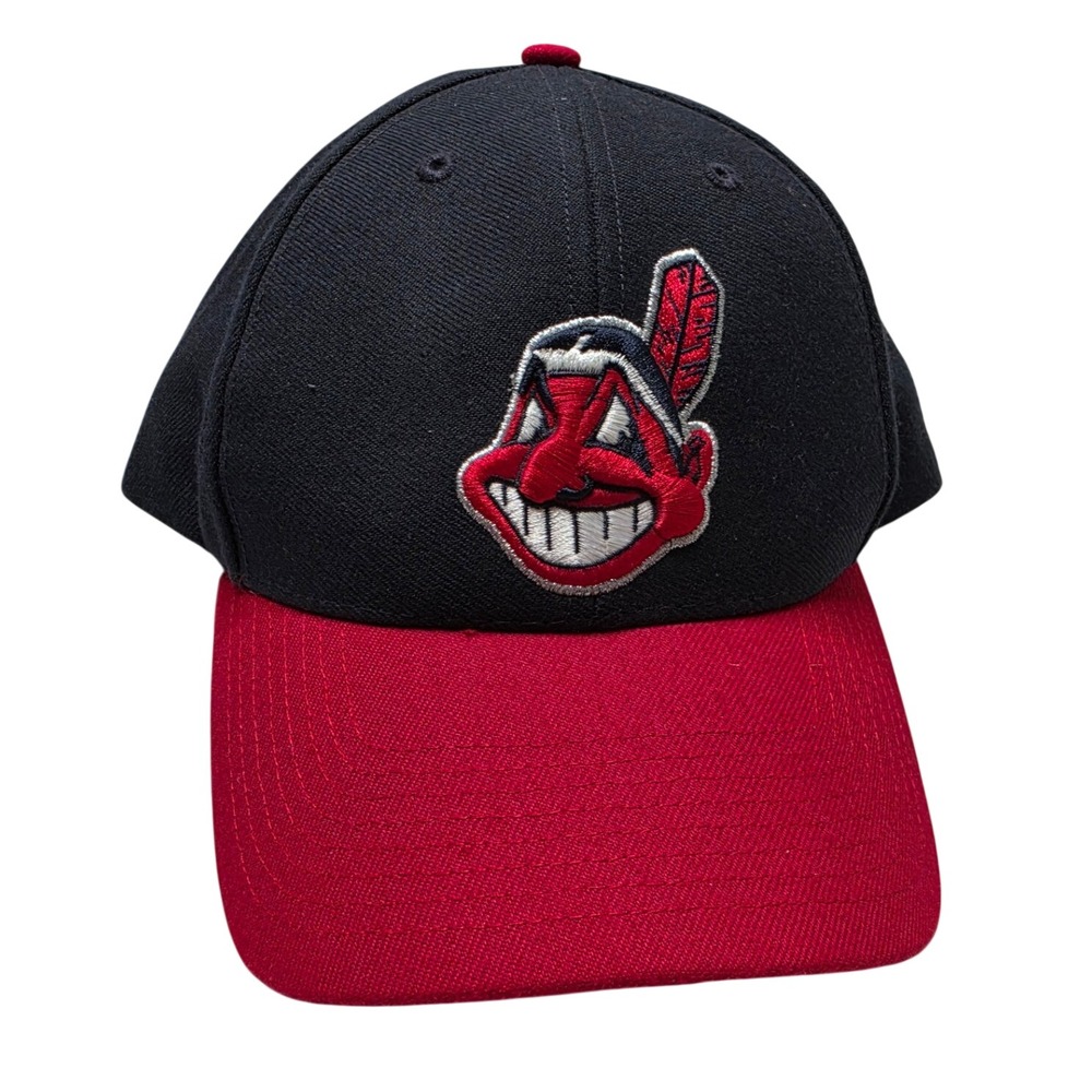 Cleveland Indians Chief Wahoo Hat Navy Red Twins Enterprise MLB Adjustable Cap